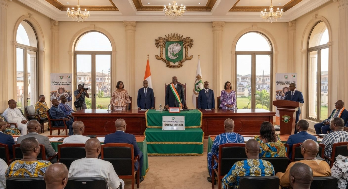 Ceremonie officielle — Salle du Conseil