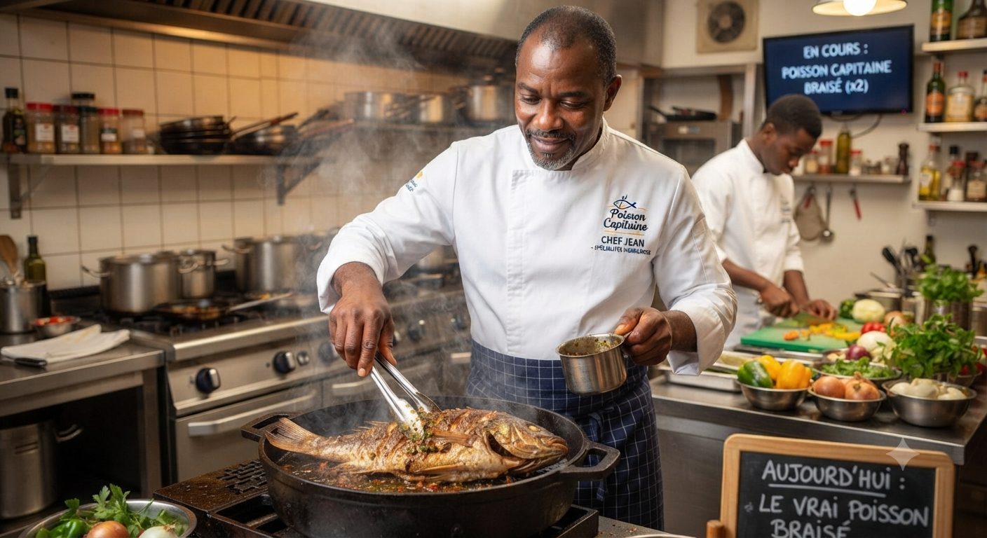 Chef Jean en cuisine