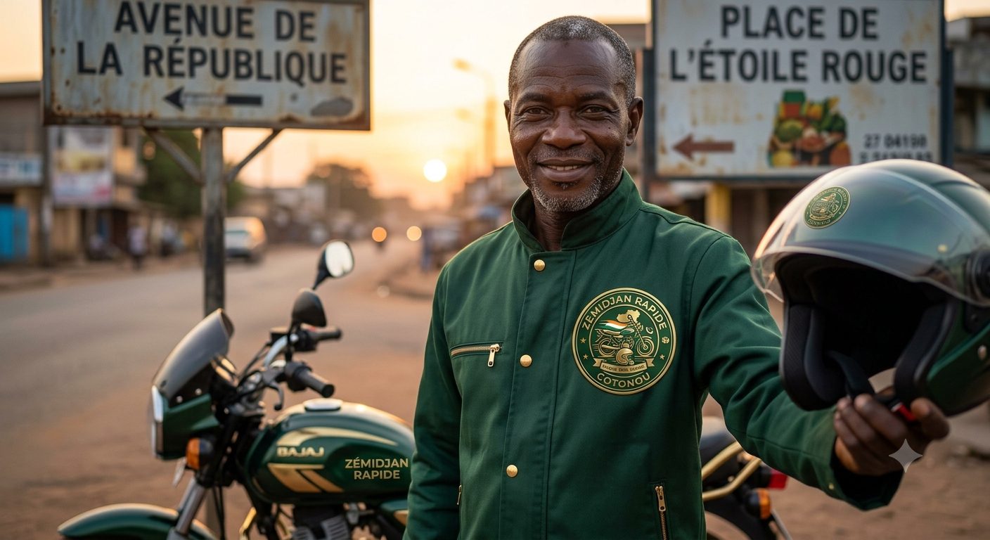 Koffi, casque prêt pour le passager